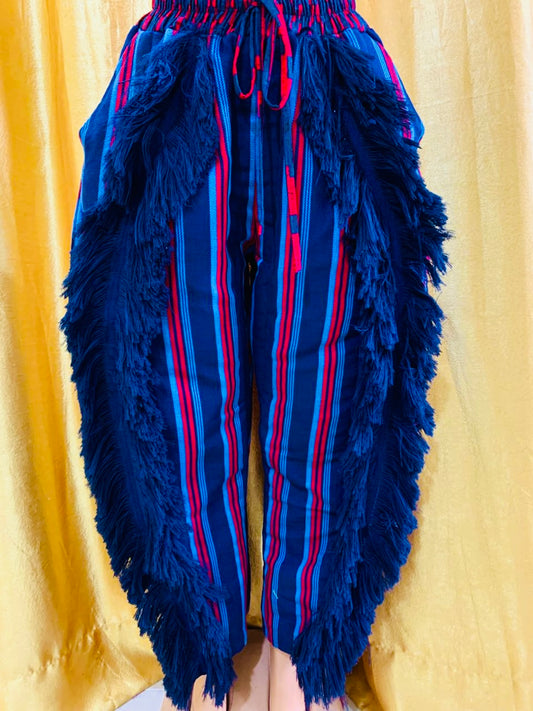 The ALARA Aso Oke Barrel  Pant